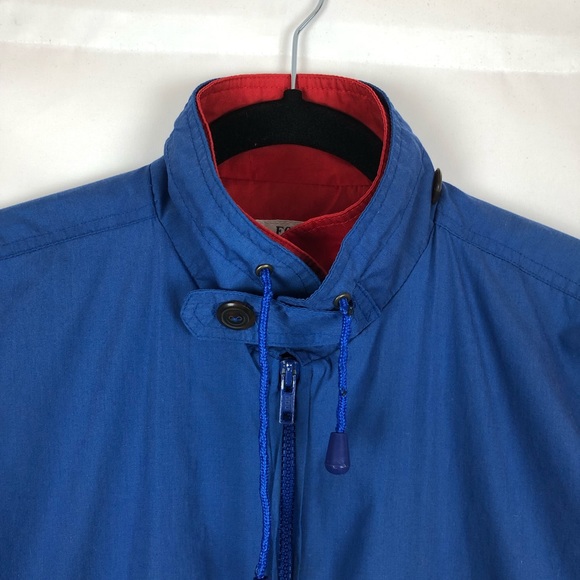 Vintage Style Windbreaker Jacket Full Zip - Picture 3 of 8